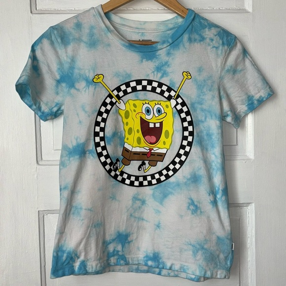 Vans Tops - VANS SPONGEBOB SQUAREPANTS TIE DYE GRAPHIC TEE